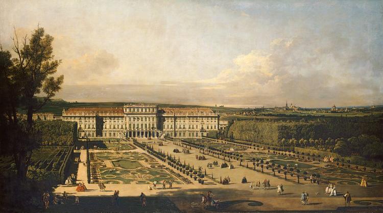 Bernardo Bellotto Kaiserliches Lustschloss Schonbrunn, Gartenfassade. oil painting picture